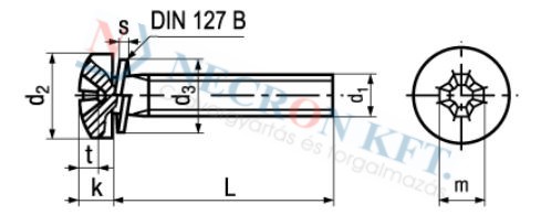 Linsen-Kombischrauben mit Kreuzschlitz Phillips Form H und unverlierbarem Federring DIN 127 B 1720